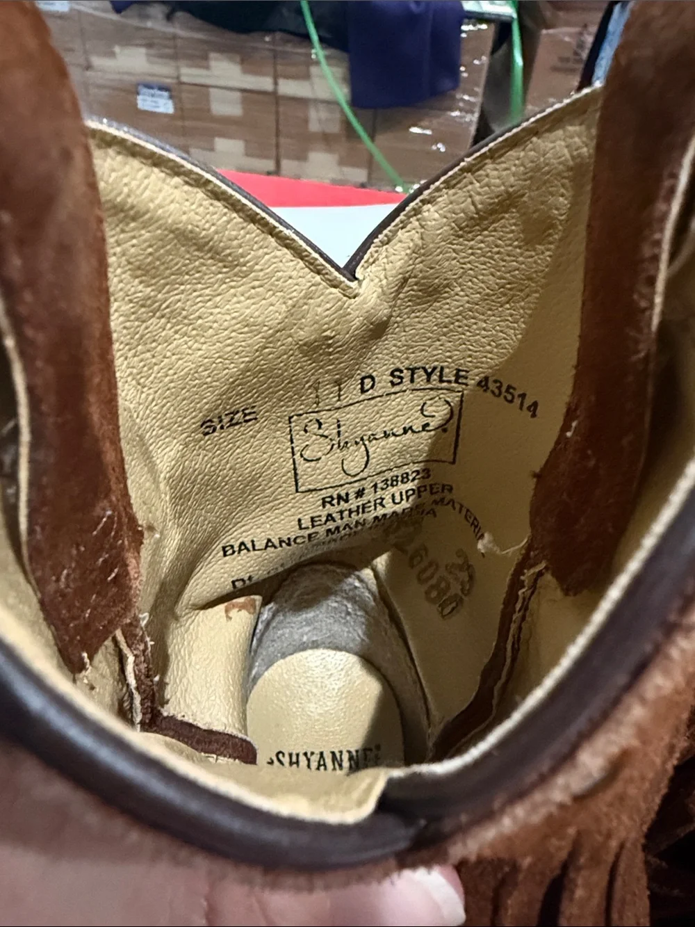 Shyanne brown suede